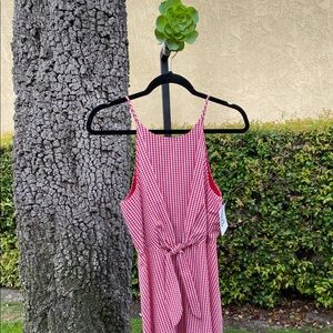 Gingham Halter Brand New Dress